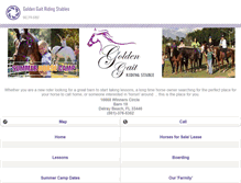 Tablet Screenshot of goldengaitridingstables.com